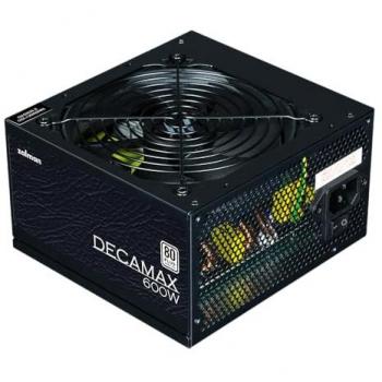 Fuente de Alimentación Zalman DecaMax 600W 80Plus No Modular Ventilador 120mm Negro