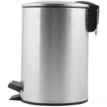 Papelera con pedal 3L de acero inoxidable - Bixoto.com