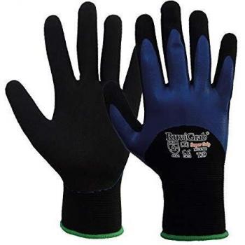 Ruvigrab Guante 15G, doble recubrimiento nitrilo + nitrilo sandy