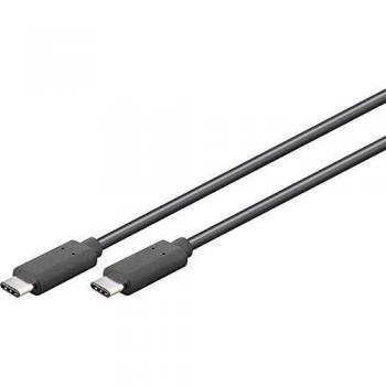 CABLE USB 3.1 GEN2 10 GBPS 3 A TIPO C M NEGRO 2 METROS