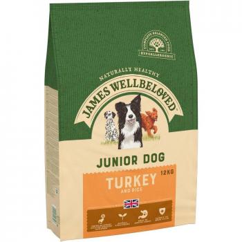 James Wellbeloved Junior Pavo y Arroz - Pack Económico: 2 x 12 kg