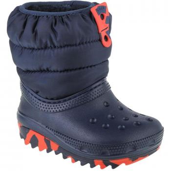 Botas de bebés Classic Neo Puff Boot Crocs, modelo 207683-410, color navy, para niño