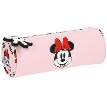 Estuche Escolar Cilíndrico Minnie Mouse Me Time Disney Safta 20x7x7 cm