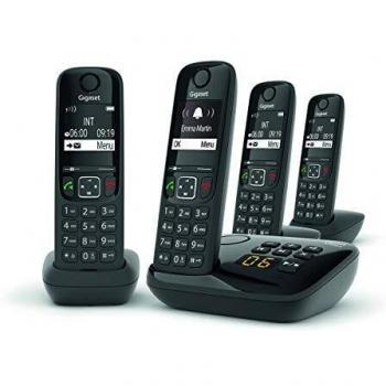 Teléfono Inalámbrico Gigaset AS690A Quattro Negro