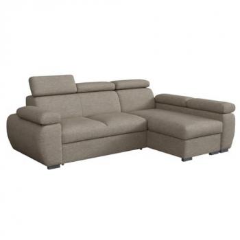 Sofá Rinconero Columbus 132 con Función de Descanso y Caja de Ropa de Cama, 255 x 170 x 85 cm