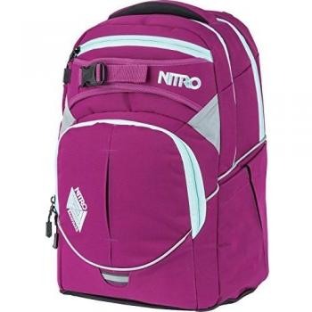 Mochila Escolar Nitro Superhero 30L Rosa Grateful con Reflectores
