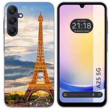 Funda Silicona para Samsung Galaxy A25 5G con Diseño de París y Dibujos