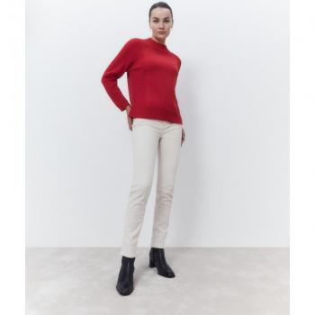 Jersey de mujer cuello caja y manga larga