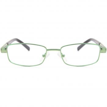 Rectangle Full Rim Metal Kids' Prescription Glasses - Green - Size 45 - Blue Light Block Available - SmartBuy Kids