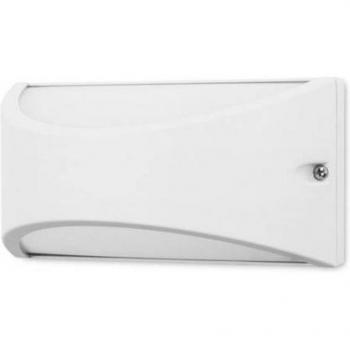 Aplique Kapa Jardín Aluminio Blanco 10 cm
