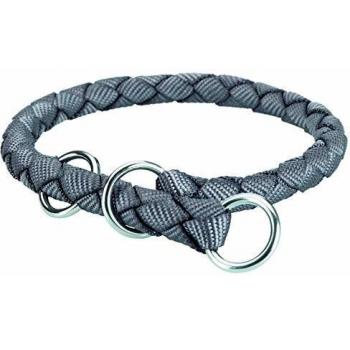 Collar Redondo de Nylon Trixie Educación New Cavo Grafito Talla S-M 35-41 cm
