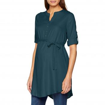 MAMALICIOUS Mlmercy 3/4 Woven Tunic, Blusa Pre-Mama para Mujer, Turquesa Mediterranea, 40