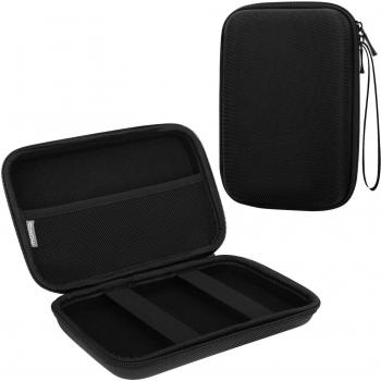 MoKo Estuche portátil con GPS de 7 Pulgadas, Estuche de Almacenamiento portátil con Bolsa Protectora para el navegador GPS Garmin/Tomtom/Magellan con Pantalla de 7- Negro