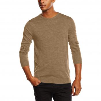 SELECTED HOMME Shdtower Merino Crew Neck Noos, Suéter para Hombre, Beige
