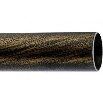 Riel Chyc 5431876 Barra Hierro Forja 20 mm. x 1,50 Metros Negro Dorado, Multicolor