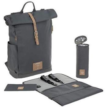 Mochila Cambiador Rolltop Lässig Verde, Antracita, Vegana y Ecológica