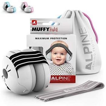 Alpine Muffy Baby Noise-Canceling Ear Protection Headphones - Adjustable, SNR 23 dB, Black