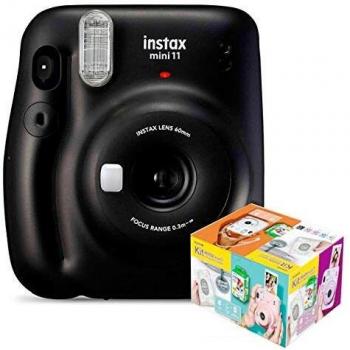 Fujifilm Instax Mini 11 Gris Carbón Cámara Instantánea Kit Mr. Wonderful