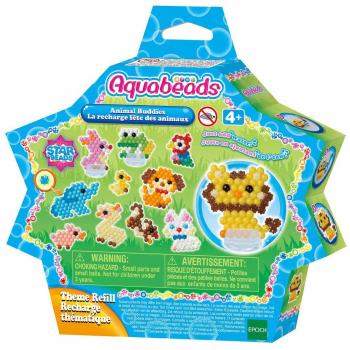 Set de Aquabeads Animales Amigos 31915 - Más de 600 Perlas Creativas para Imaginar