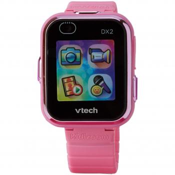 Reloj Inteligente VTech Kidizoom DX2 Rosa para Niños con Juegos, Cámara para Fotos y Videos, Pantalla a Color y Efectos Fotográficos, Ideal para Niños de 4 a 7 Años