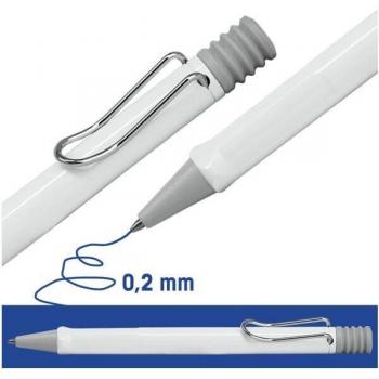 Bolígrafo Lamy Safari Blanco en estuche metálico con tinta azul y punta media recargable