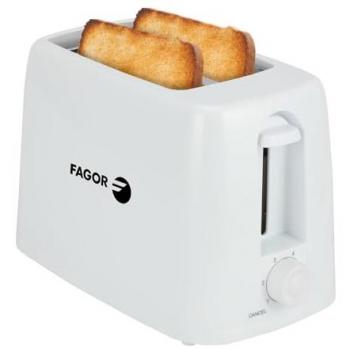 Tostador FlexiToast Fagor 650W - 2 ranuras largas, 6 niveles de dorado, bandeja extraíble y cable retráctil