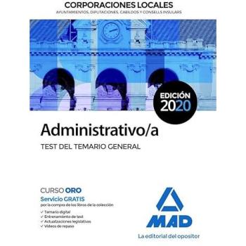 Administrativo/a de Corporaciones Locales. Test del temario general