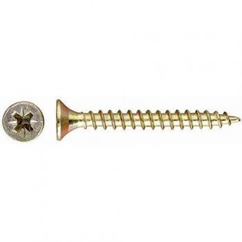 Index TPPO60080 - Tornillo tirafondo pozidriv bicromatado cabeza 90 avellanada lubrificado 6,0 x 080