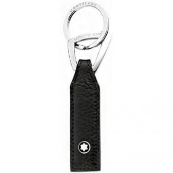 Montblanc portachievi de acero Valioso y piel