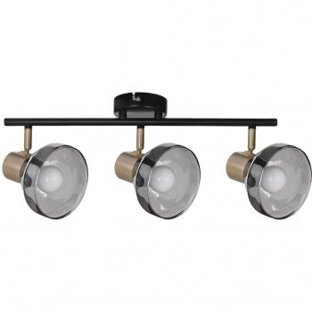 Lámpara de Techo Activejet AJE-LISA 3P Negro Dorado Metal 40 W