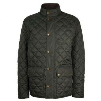 Barbour Lowerdale Mens Quilted Jacket - Sage Green - Size Medium - Male