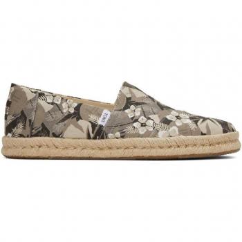 Toms Mens Alpargata Rope Shoes - Grey Textile - Size UK 9