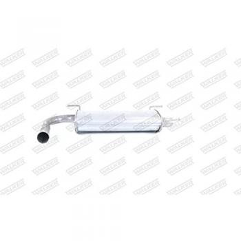 Silenciador Walker 24114 - Silenciador trasero de acero inoxidable, compatible con varios modelos de vehículos, diseño de flujo libre para mejorar el rendimiento del escape, fácil instalación, incluye kit de y separador