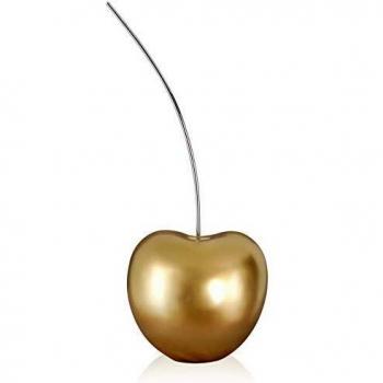 Escultura de Resina Grande 'Cereza' Color Oro