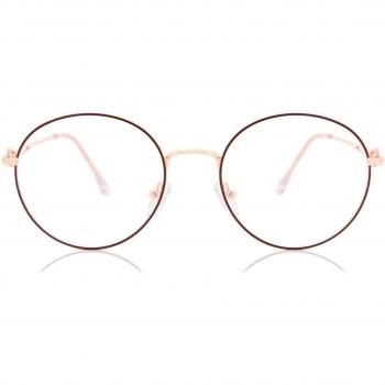 Montura completa metálica roja para hombre - Gafas recetadas anti-azules - SmartBuy Collection