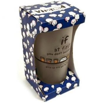 VIMROD 'If at first you don't succeed, give up and go to the pub' TUMBLER GLASS