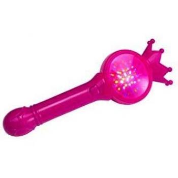 Smiffy's - Corona Wand Pink con luz y sonido, 22 cm