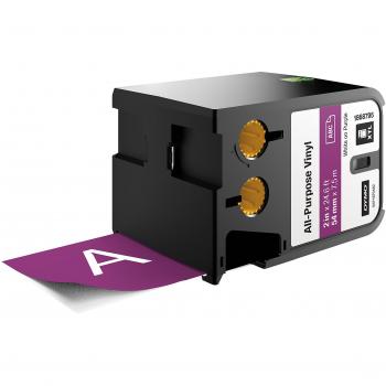 DYMO 1868795 White on Purple Cinta para Impresora de Etiquetas - Cintas para impresoras de Etiquetas