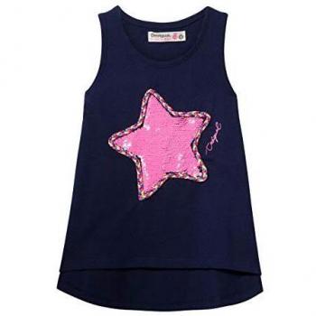 Desigual Reversible Star Poolie Camiseta, Azul