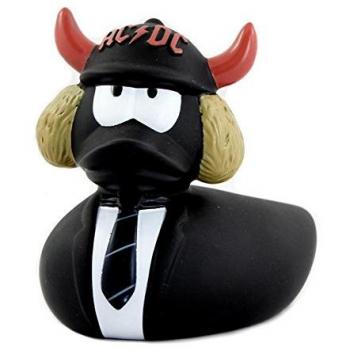AC/DC Patito de Goma Angus Unisex Pato de Goma Negro, 100% Policloruro de Vinilo