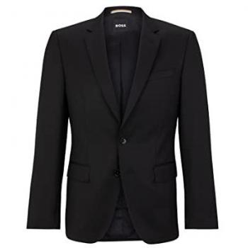 BOSS Men's Virgin Wool H-Huge B1 Jacket - Black - Size: 38/Regular