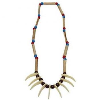 EUROCARNAVALES Collar de Indio con Colmillos