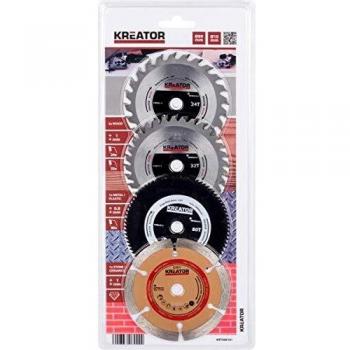 KREATOR KRT090101 - Juego de 4 hojas de corte minisierra circular