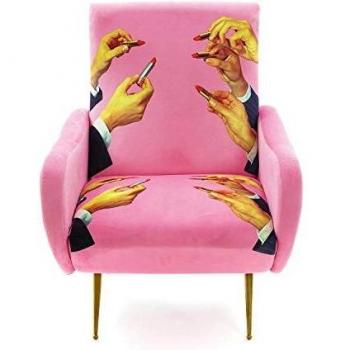 Seletti Toiletpaper Armchair Pink Lipsticks Sillón