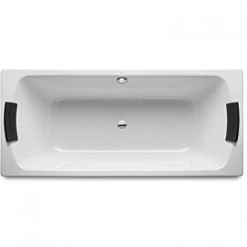 Roca A221270000 - Bañera de acero rectangular con fondo antideslizante