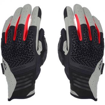 Guantes de Moto Acerbis Crossover Dual Gris Claro - Características: Material resistente, diseño ergonómico, refuerzos en los dedos, ventilación optimizada, cierre ajustable en la muñeca