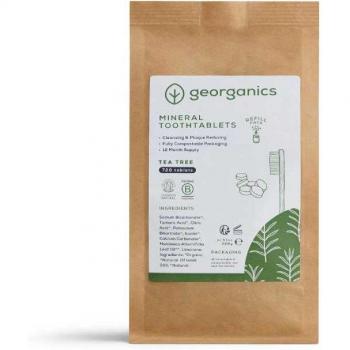Georganics - Pasta de dientes natural en pastillas - Árbol del té 720uds