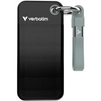 SSD Externo Portátil Verbatim 1TB USB 3.2 Gen 2 Negro/Grey