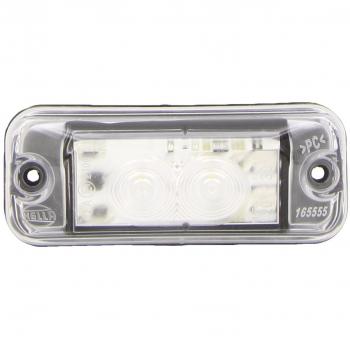 Luz de Posición LED Hella 2PF 009 514-011 - 24V - Conexión por Tornillo - Color Lente: Transparente - Color LED: Blanco - Delantera - Cantidad: 1