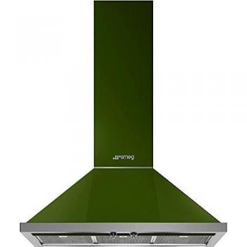 Campana Decorativa SMEG KPF9OG, Verde, 90cm, Eficiencia A+, Piramidal, 815m3/hora